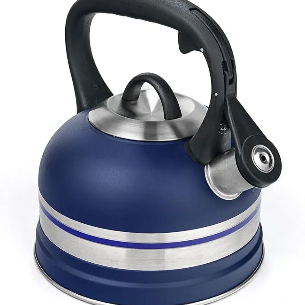 Kanmart 2.5L Stainless Steel Whistling Tea Kettle Stovetop 11 Cup NIB